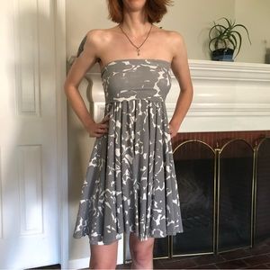 Floral strapless Dress - JCREW